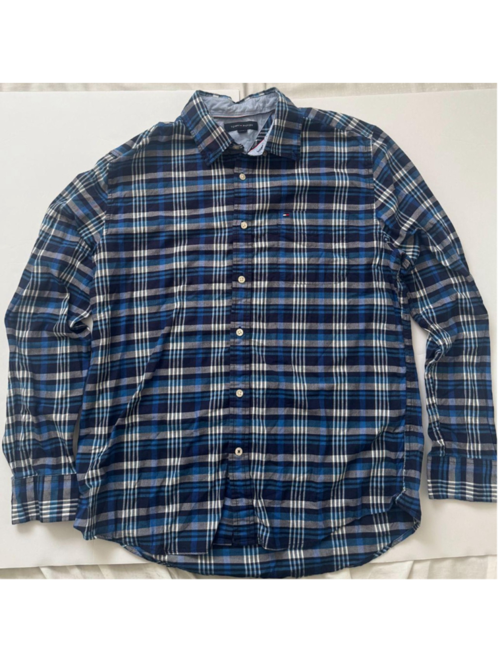 Tommy Hilfiger plaid button up shirt